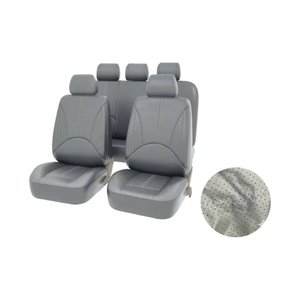 FORRO DE ASIENTOS AUTOALL A06424 COLOR GRIS 11 PIEZAS