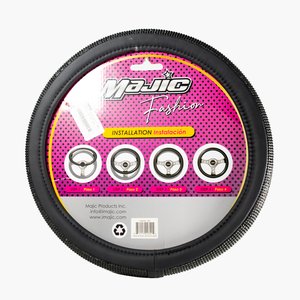 FORRO DE VOLANTE MAJIC DIAMANTE NEGRO CU-VOL REF. 0892