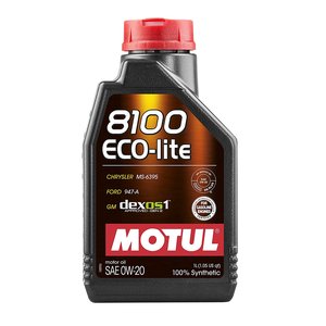 ACEITE DE MOTOR MOTUL 8100 0W20  ECO-LITE SINTETICO 1LT
